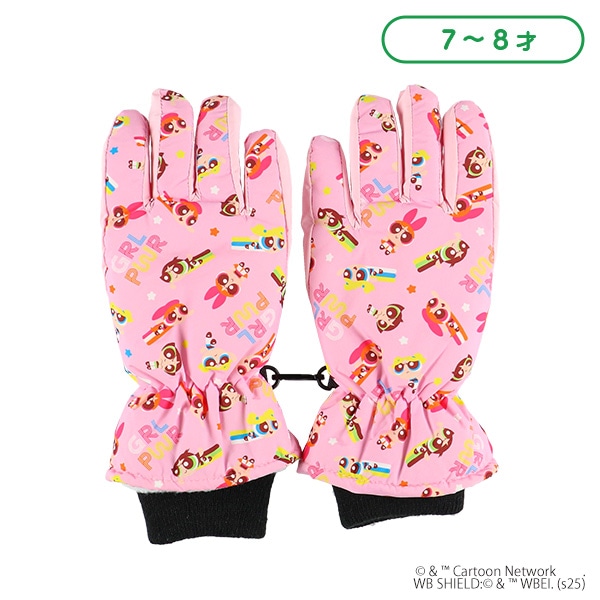 防寒用手袋（パワーパフガールズ）（7-8才）
