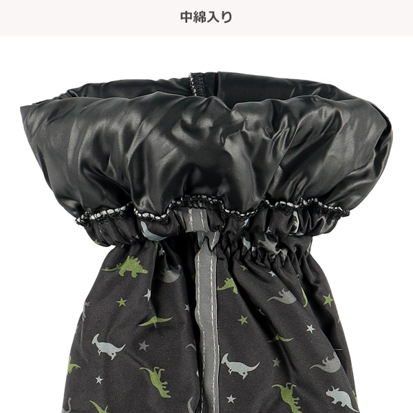 スノースパッツ（恐竜・ブラック）