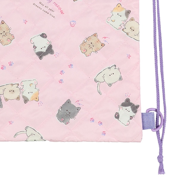 キルトナップサック（ねこ）