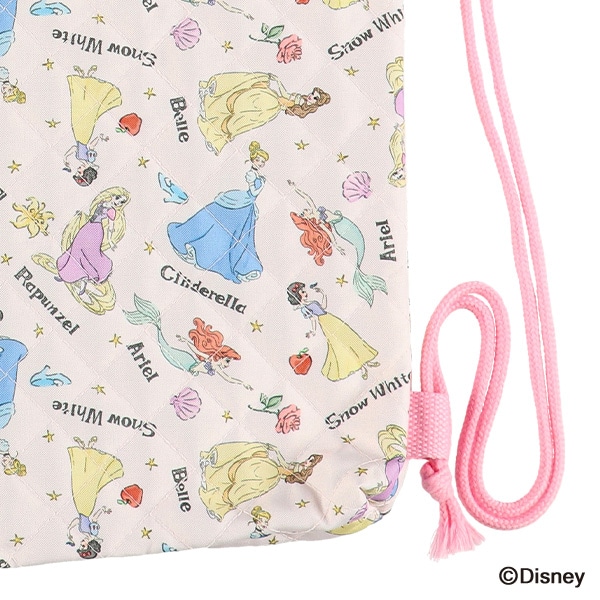 キルトナップサック（ディズニープリンセス）