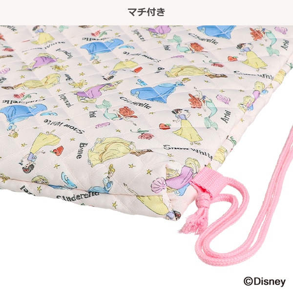 キルトナップサック（ディズニープリンセス）