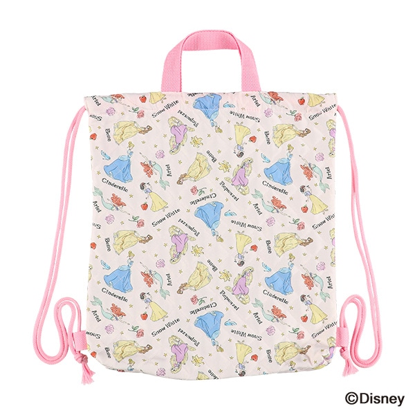 キルトナップサック（ディズニープリンセス）