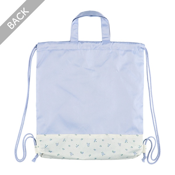 ナップサック（ねこ花柄）