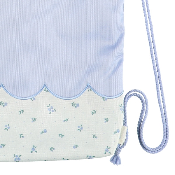 ナップサック（ねこ花柄）