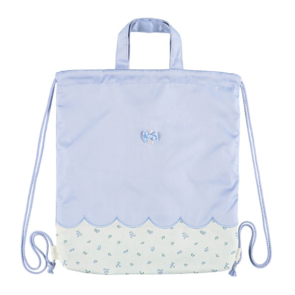 ナップサック（ねこ花柄）