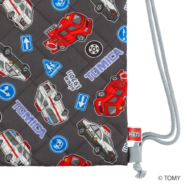 キルトナップサック（トミカ・ダークグレー）