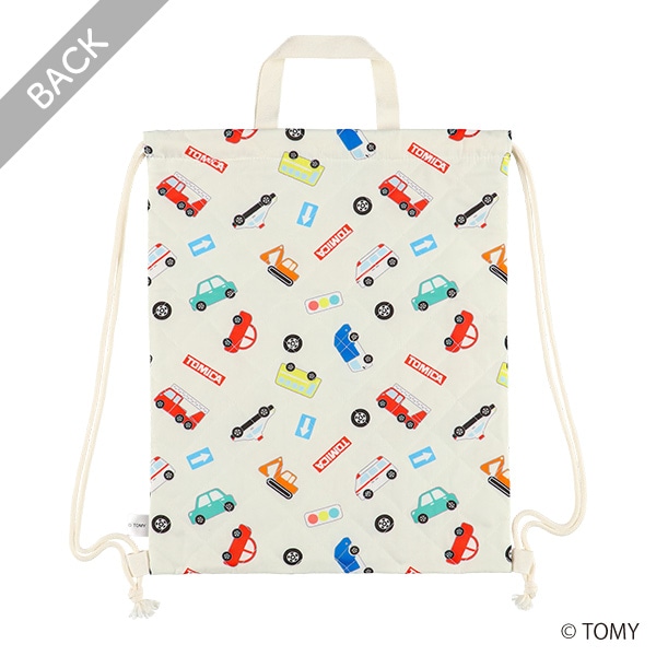 キルトナップサック（トミカ・オフホワイト）