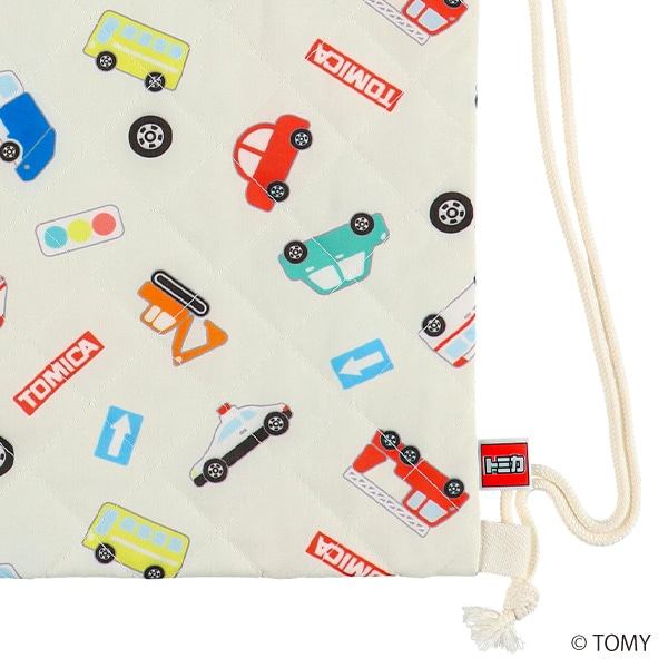 キルトナップサック（トミカ・オフホワイト）