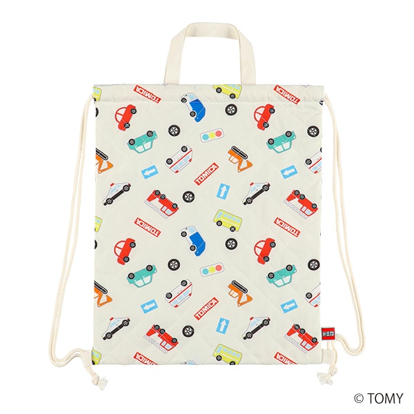 キルトナップサック（トミカ・オフホワイト）