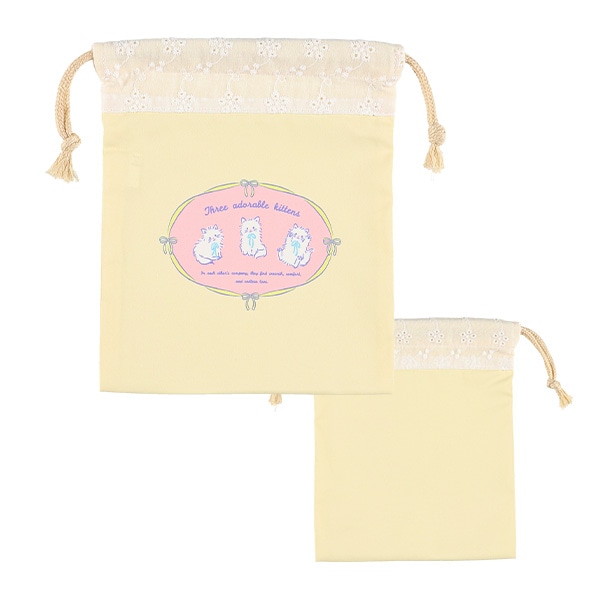 3枚組巾着S（チェック）