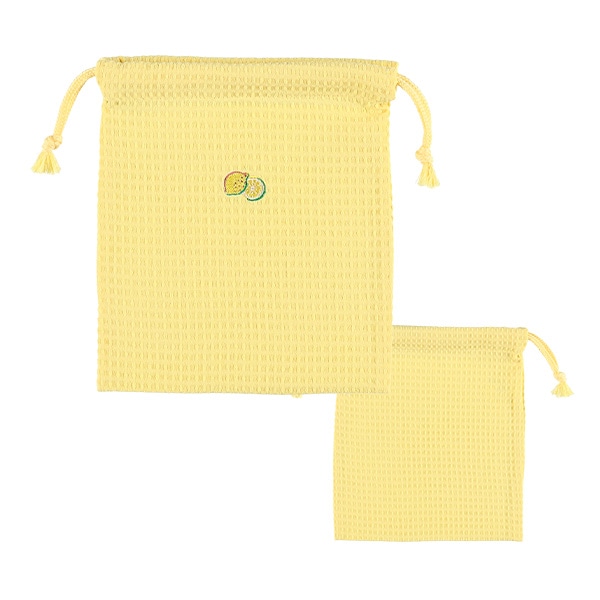 3枚組巾着S（いちご・レモン・ぶどう）