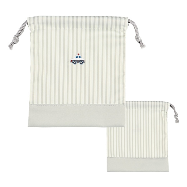 3枚組巾着S（くるま）