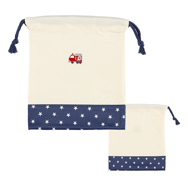 3枚組巾着S（くるま）