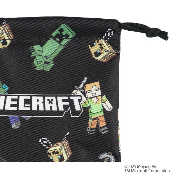 巾着S（マインクラフト・ブラック）