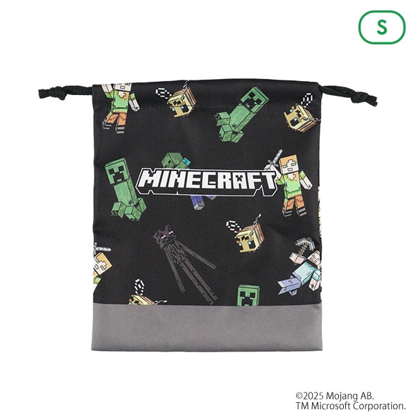 巾着S（マインクラフト・ブラック）