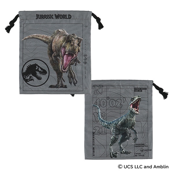 3枚組巾着S（ジュラシック・ワールド）