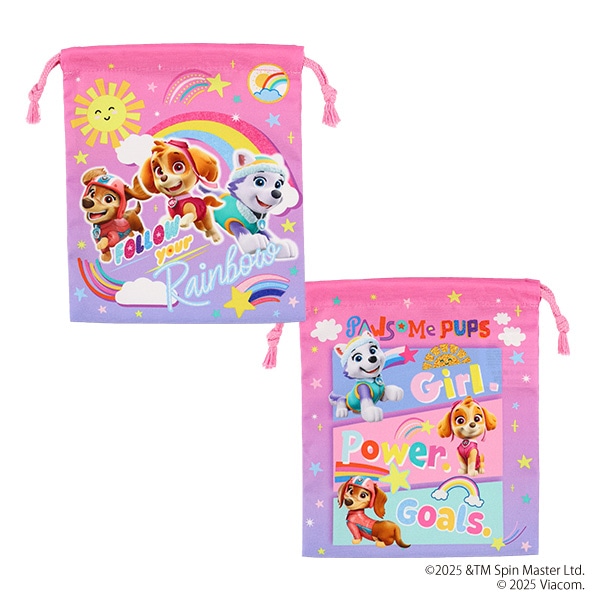 3枚組巾着S（パウパトロール・ピンク）