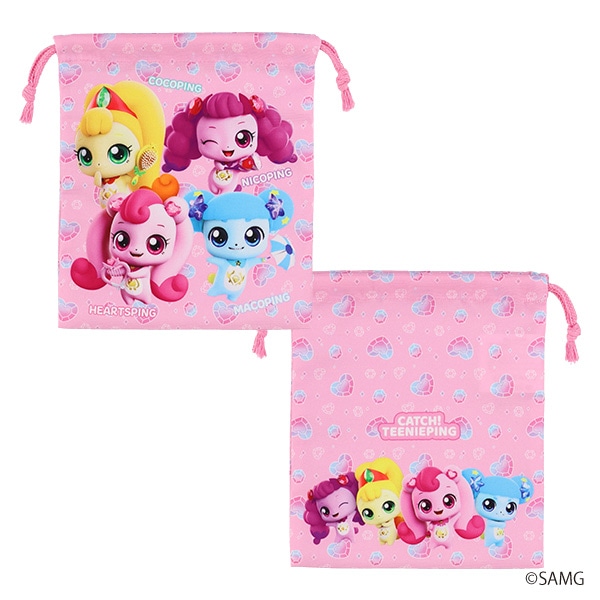 3枚組巾着S（キラキラキャッチ!ティニピン）