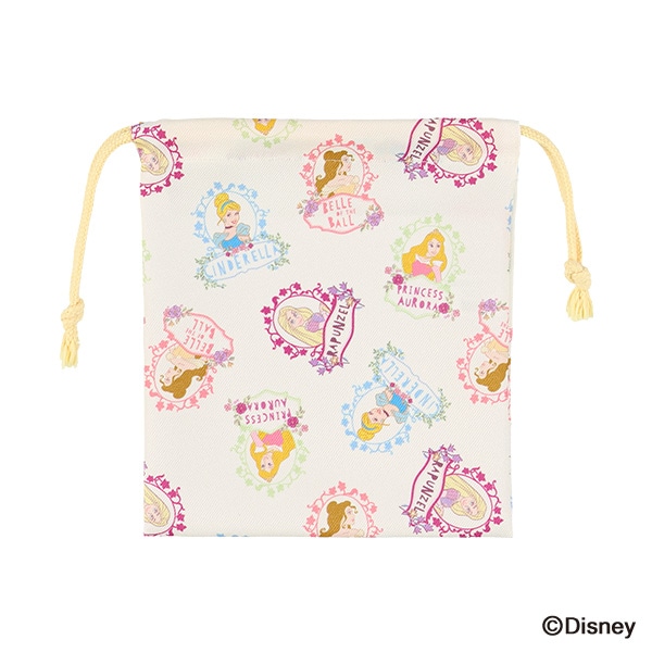3枚組巾着S（ディズニープリンセス）
