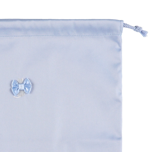 巾着L（ねこ花柄）