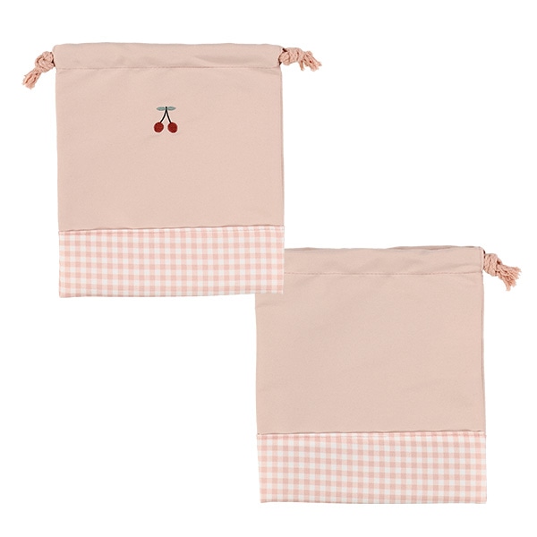 3枚組巾着S（チェリー）