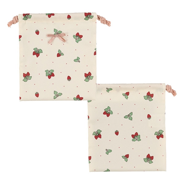 3枚組巾着S（いちご）