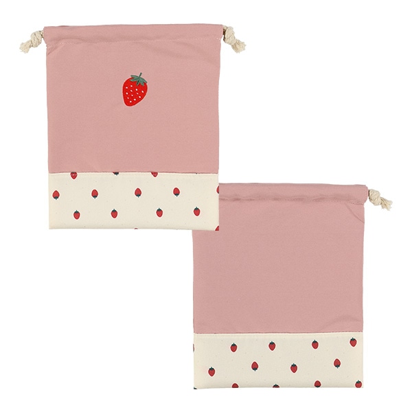 3枚組巾着S（いちご）