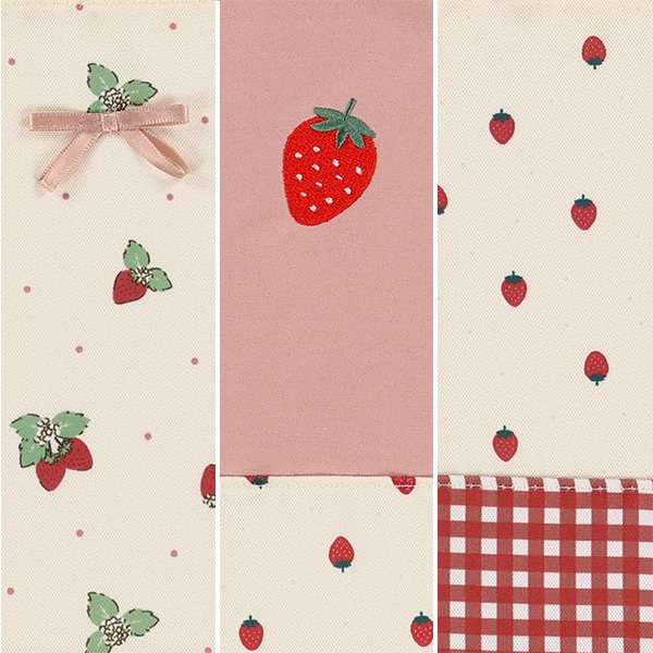 3枚組巾着S（いちご）