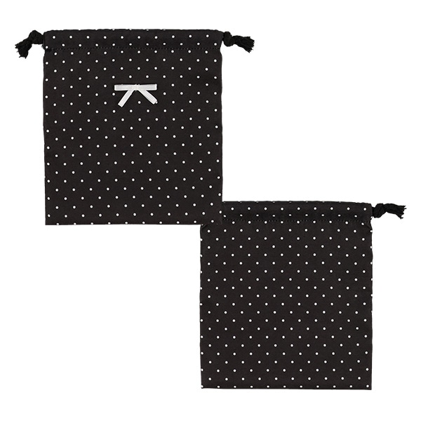 3枚組巾着S（モノトーン）