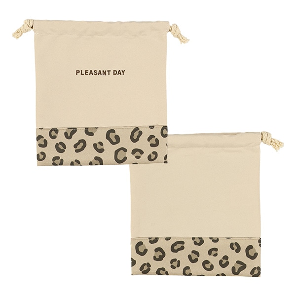 3枚組巾着S（アニマル柄）