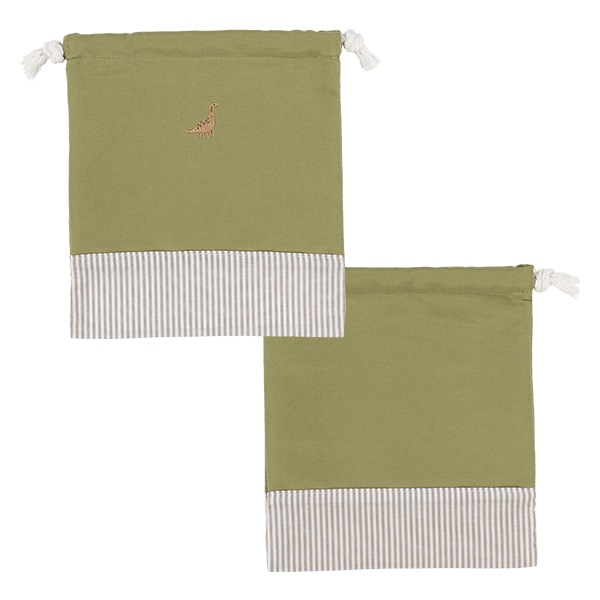 3枚組巾着S（恐竜）