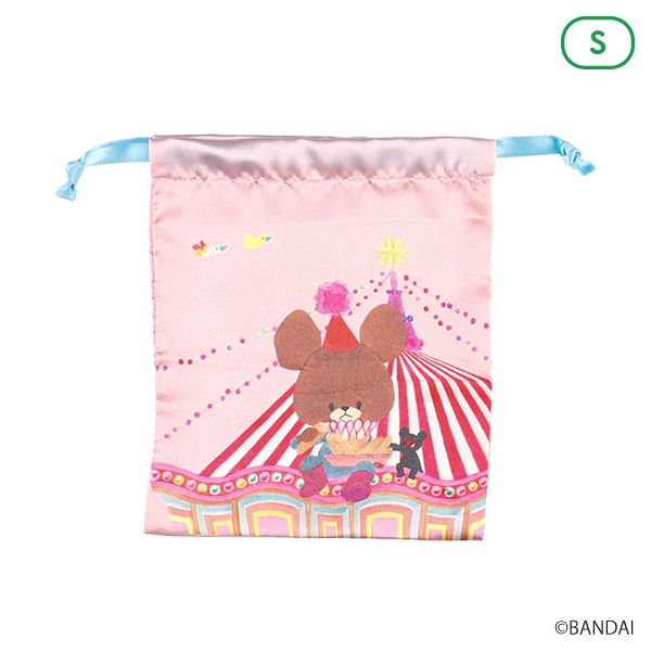 リボン巾着S（くまのがっこう・雲）