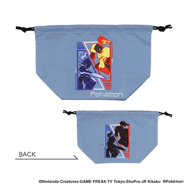 2枚組マチ付き巾着（ポケモン・シルエット）