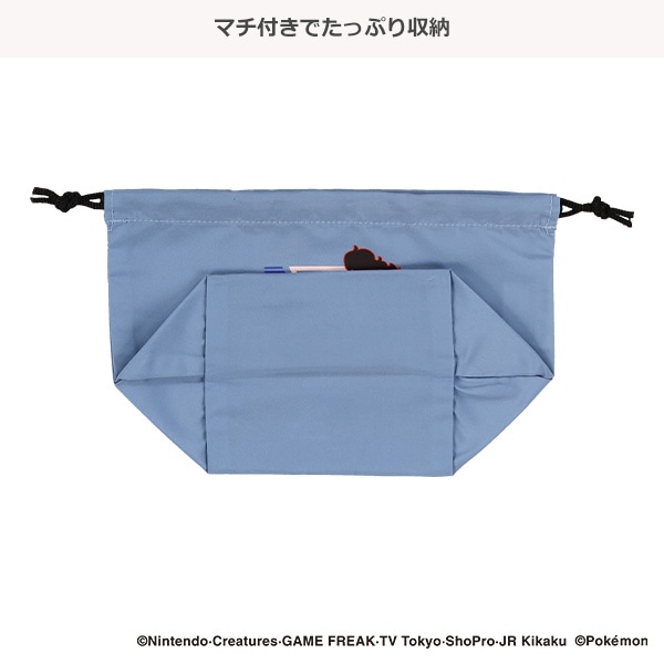 2枚組マチ付き巾着（ポケモン・シルエット）