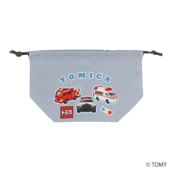 2枚組マチ付き巾着（トミカ・ロゴ）