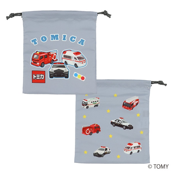 3枚組巾着S（トミカ・ロゴ）