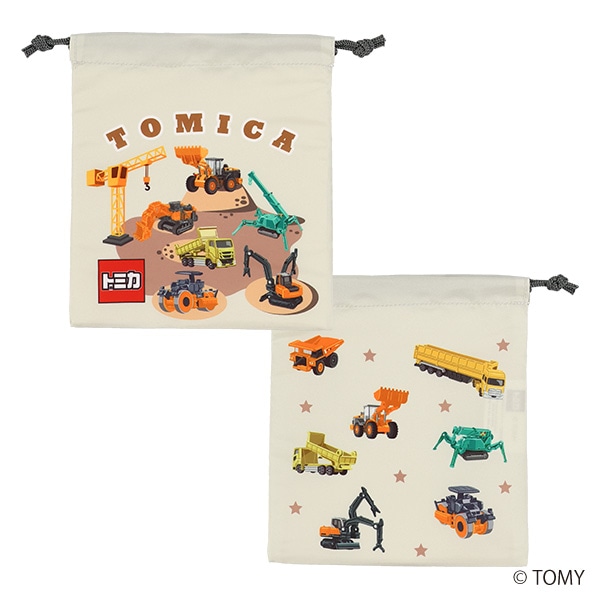 3枚組巾着S（トミカ・ロゴ）