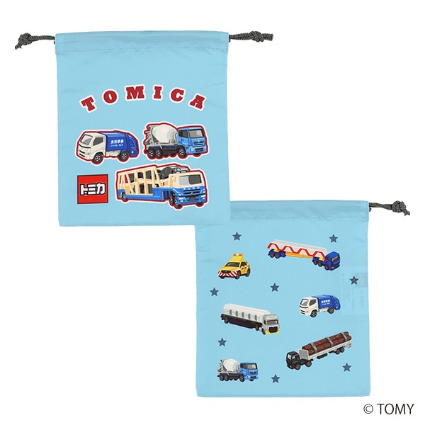 3枚組巾着S（トミカ・ロゴ）