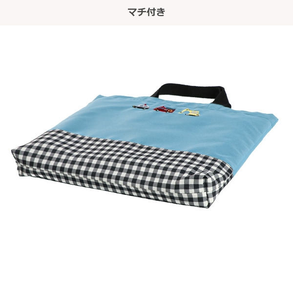 レッスンバッグ（3点刺繍くるま）