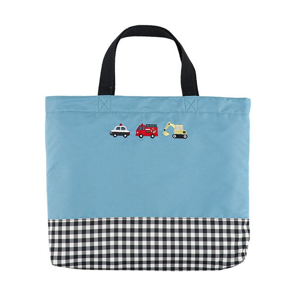 レッスンバッグ（3点刺繍くるま）