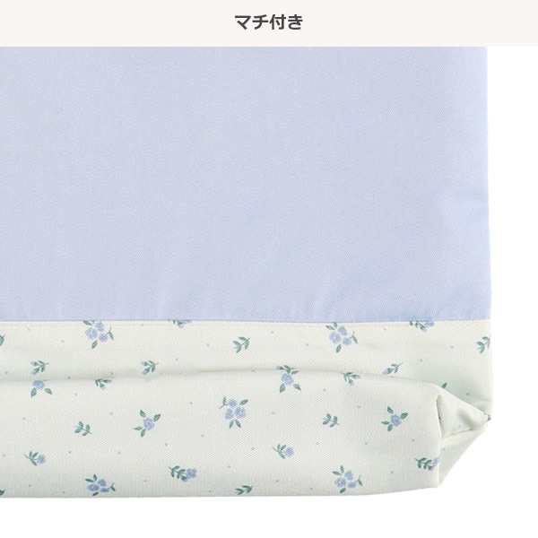 ショルダー紐付きレッスンバッグ（ねこ花柄）