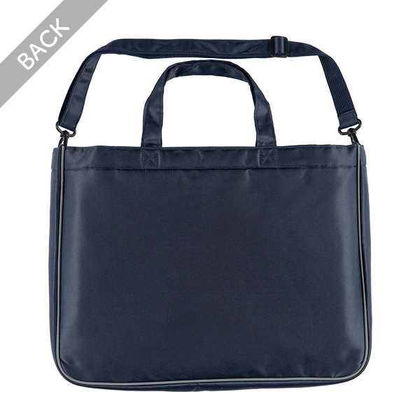 ショルダー紐付きレッスンバッグ（くるま刺繍）