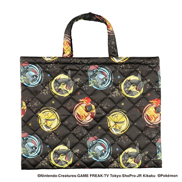 キルトレッスンバッグ（ポケモン・ブラック）