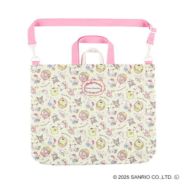 ショルダー付きキルトレッスンバッグ大（サンリオキャラクターズ）