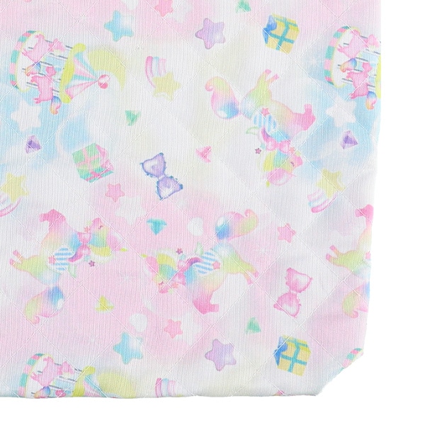 ショルダー付きキルトレッスンバッグ大（ユニコーン）