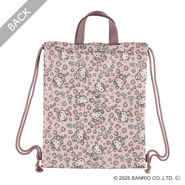 ナップサック（ハローキティ・ヒョウ柄）