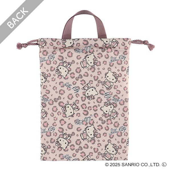 シューズバッグ（ハローキティ・ヒョウ柄）