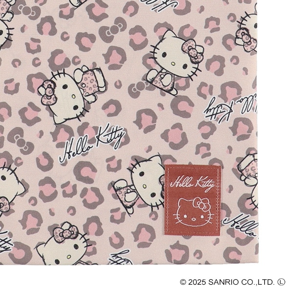 シューズバッグ（ハローキティ・ヒョウ柄）