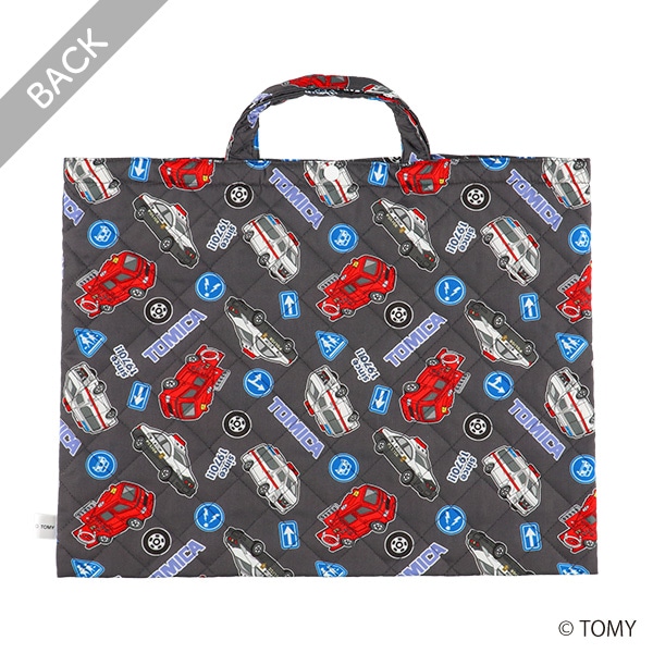 キルトレッスンバッグ大（トミカ・ダークグレー）