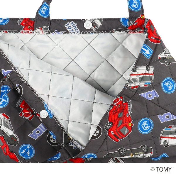 キルトレッスンバッグ大（トミカ・ダークグレー）